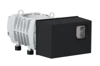 A refurbished RUVAC WH 2500 from Leybold North America Shop, in like-new condition, features a cylindrical ribbed white metal body and a black box with a display, all set against a plain light background.